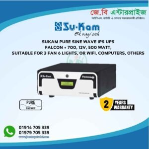 Sukam Pure Sine Wave Ips Ups Falcon Plus 700 12v