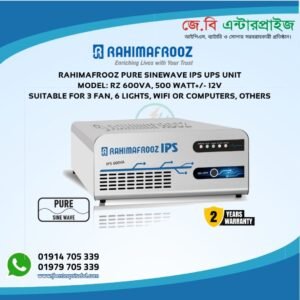 Rahimafrooz Pure Sine Wave Ips Ups Rz 600 Va 500 Watt 12V